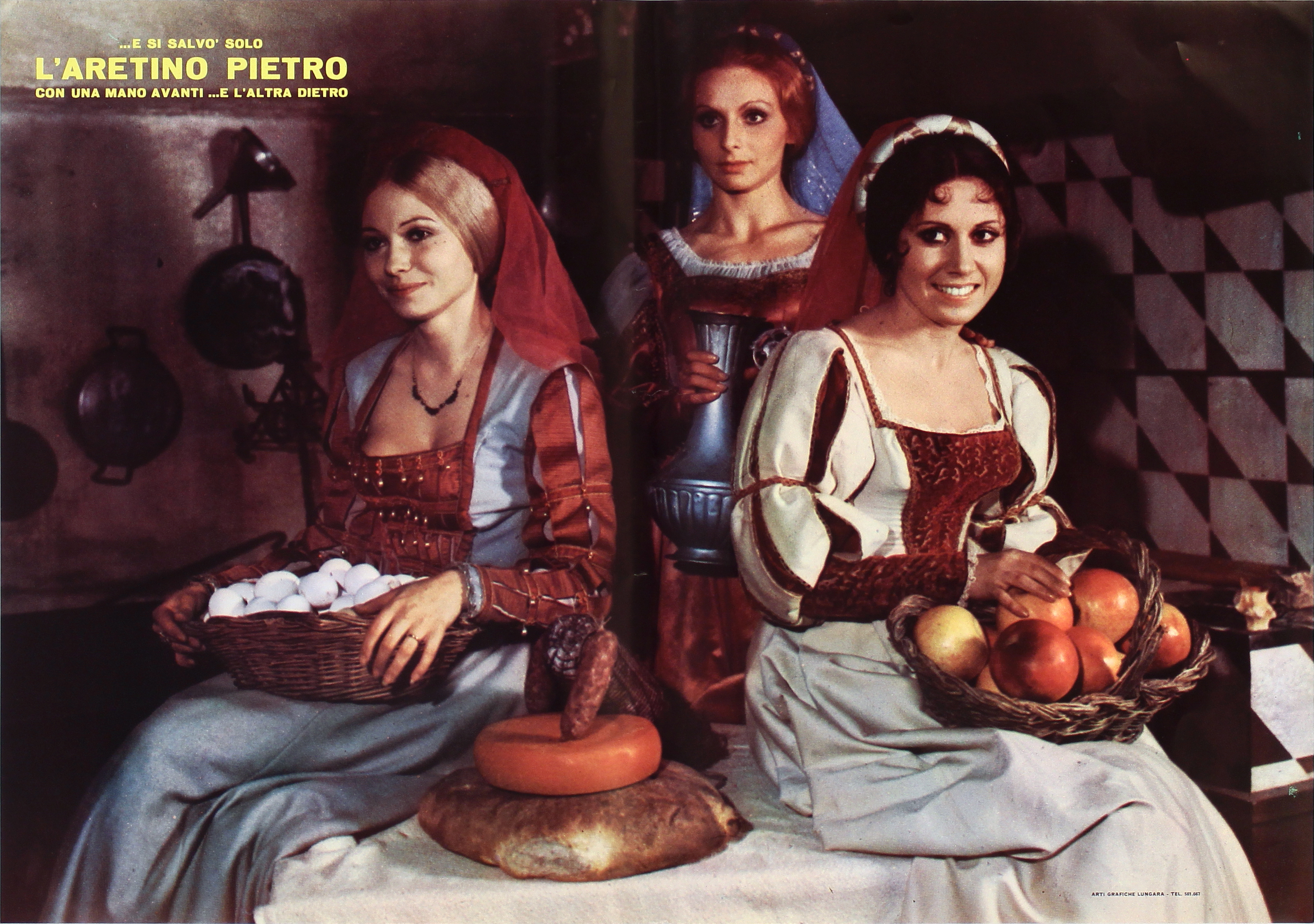 Franca Gonella, Dorit Henke, and Ivana Novak in ...E si salvò solo l'aretino Pietro con una mano avanti e l'altra dietro (1972)