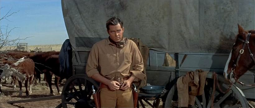 Jeffrey Hunter in The Proud Ones (1956)