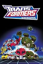 Jeff Bennett, Corey Burton, Bill Fagerbakke, David Kaye, and Bumper Robinson in Transformers: Animated (2007)