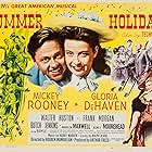 Agnes Moorehead, Mickey Rooney, Gloria DeHaven, Walter Huston, Jackie 'Butch' Jenkins, Marilyn Maxwell, and Frank Morgan in Summer Holiday (1948)