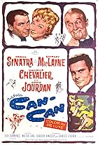 Frank Sinatra, Shirley MacLaine, Maurice Chevalier, and Louis Jourdan in Can-Can (1960)