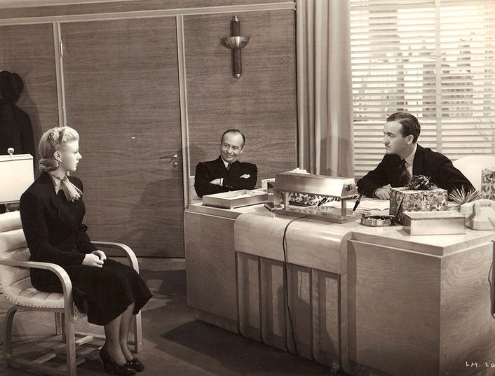 David Niven, Ginger Rogers, and Ernest Truex in Bachelor Mother (1939)