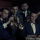 Jack Lemmon, Conte Candoli, Pete Candoli, and The Brothers Candoli in Bell Book and Candle (1958)