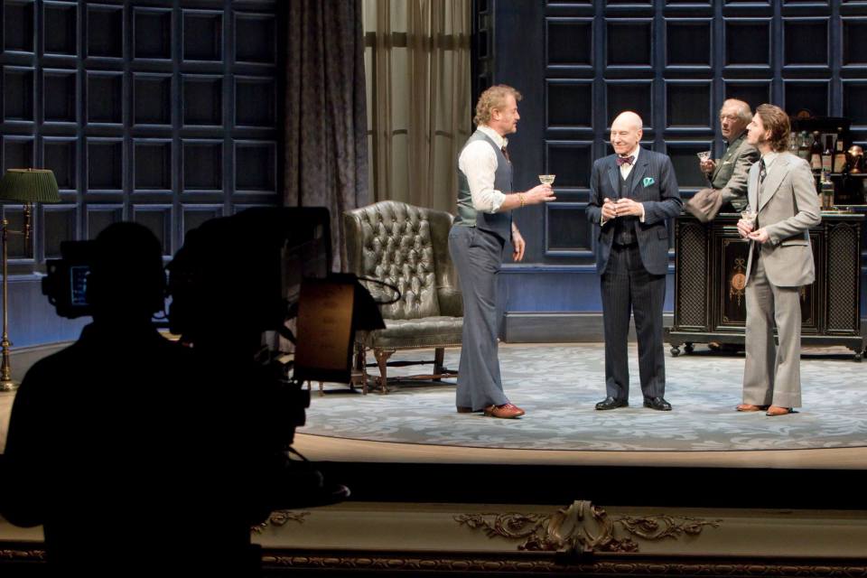 Patrick Stewart, Ian McKellen, Owen Teale, and Damien Molony in National Theatre Live: No Man's Land (2016)