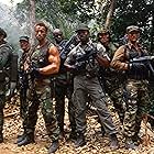 Arnold Schwarzenegger, Shane Black, Jesse Ventura, Carl Weathers, Bill Duke, Richard Chaves, and Sonny Landham in Predator (1987)