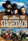 Kris Kristofferson, Willie Nelson, and Johnny Cash in Stagecoach (1986)