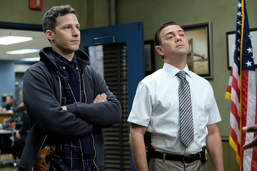 Joe Lo Truglio and Andy Samberg in Brooklyn Nine-Nine (2013)