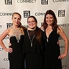 Actress Kristi Ray (Beyond the Living, Pieces of Talent), Marty Landau, and actress Cari Moskow (FeNotes, One Tree Hill) at the 2016 Cucalorus Film Festival Oscars Party