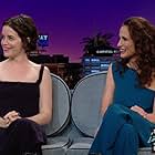 Andie MacDowell and Claire Foy in The Late Late Show with James Corden (2015)