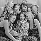 Virginia Dabney, Carol Hughes, Ruby Keeler, Wini Shaw, Jane Wyman, and Helen Lynn in Ready, Willing and Able (1937)