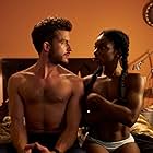 Jonathan Bailey and Michaela Coel in Chewing Gum (2015)