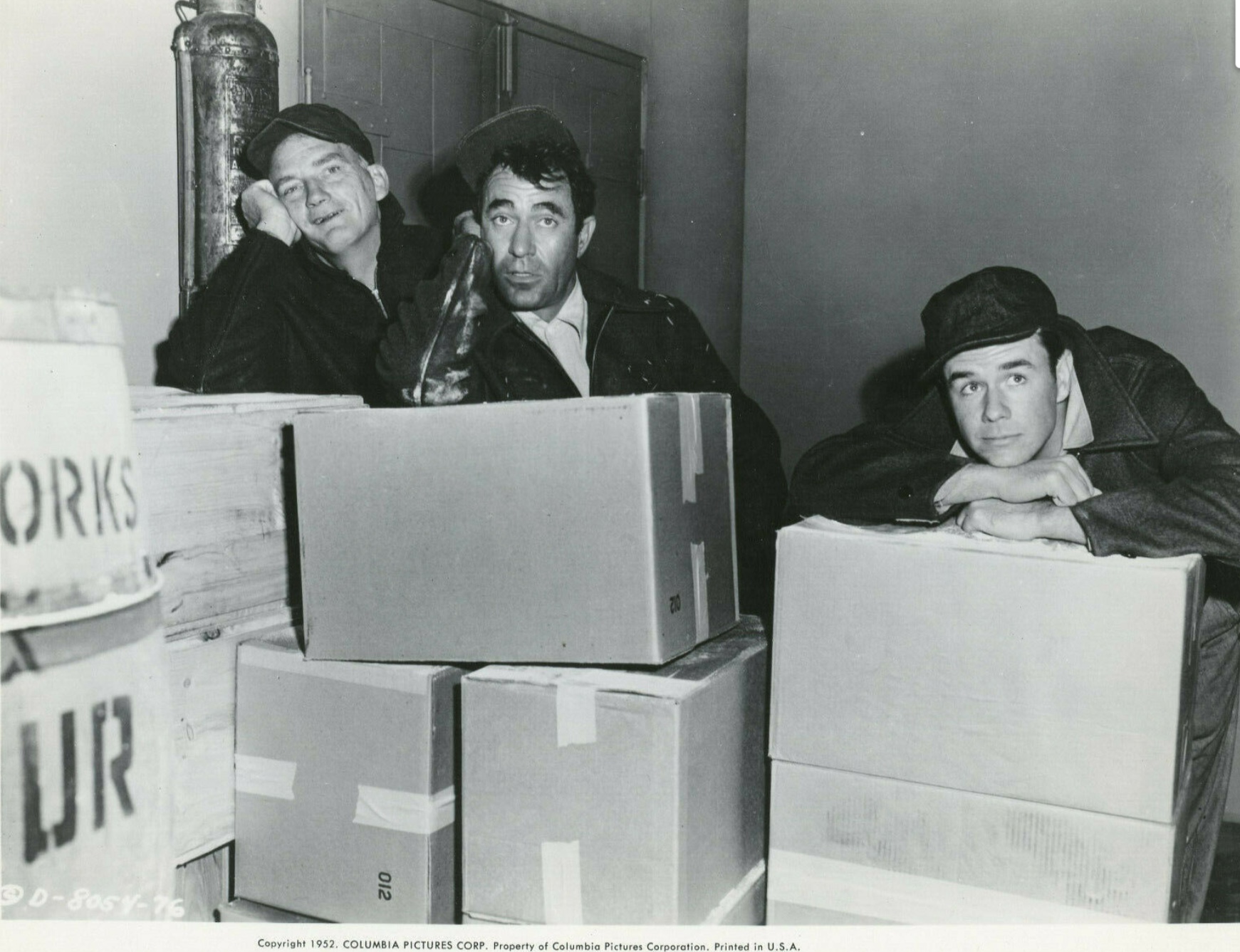 Jay Adler, Millard Mitchell, and Marshall Thompson in My Six Convicts (1952)