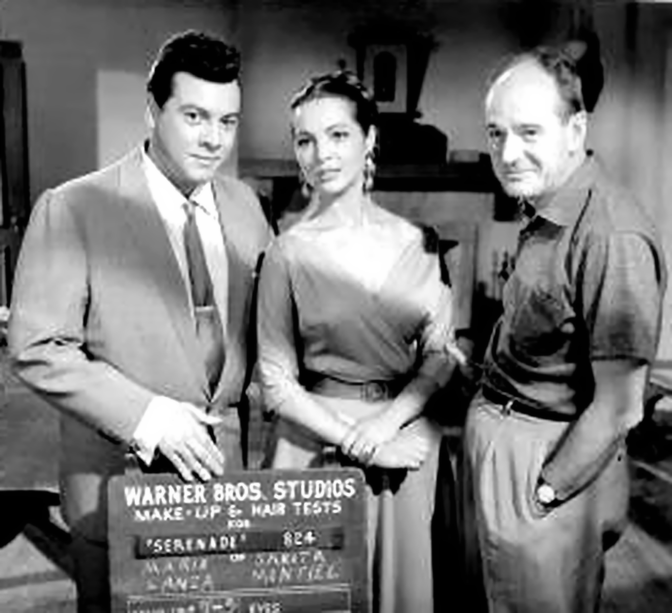 Mario Lanza, Anthony Mann, and Sara Montiel in Serenade (1956)