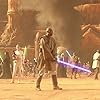 Samuel L. Jackson, Ewan McGregor, Natalie Portman, Tux Akindoyeni, Khan Bonfils, Hayden Christensen, Gin Clarke, Jesse Jensen, Mary Oyaya, Orli Shoshan, and Mimi Daraphet in Star Wars: Episode II - Attack of the Clones (2002)