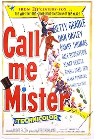 Betty Grable, Dan Dailey, Danny Thomas, Benay Venuta, and The Three Dunhills in Call Me Mister (1951)