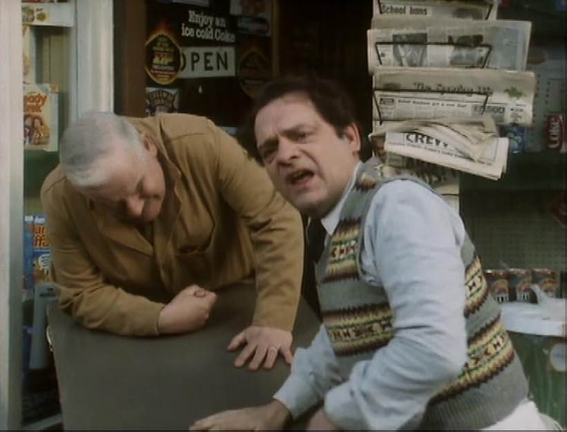 Ronnie Barker and David Jason in Open All Hours (1976)