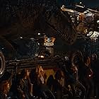 Jeff Goldblum, Laura Dern, Sam Neill, Bryce Dallas Howard, Chris Pratt, DeWanda Wise, and Isabella Sermon in Jurassic World Dominion (2022)