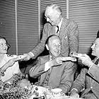 James Cagney, Bette Davis, Harry Davenport, and William Keighley at an event for The Bride Came C.O.D. (1941)