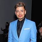 Global Luxury Ambassador Pritan Ambroase poses backstage at the John Paul Ataker Fall Winter 2017 Runway Show at Pier 59 on February 14, 2017 in New York City.