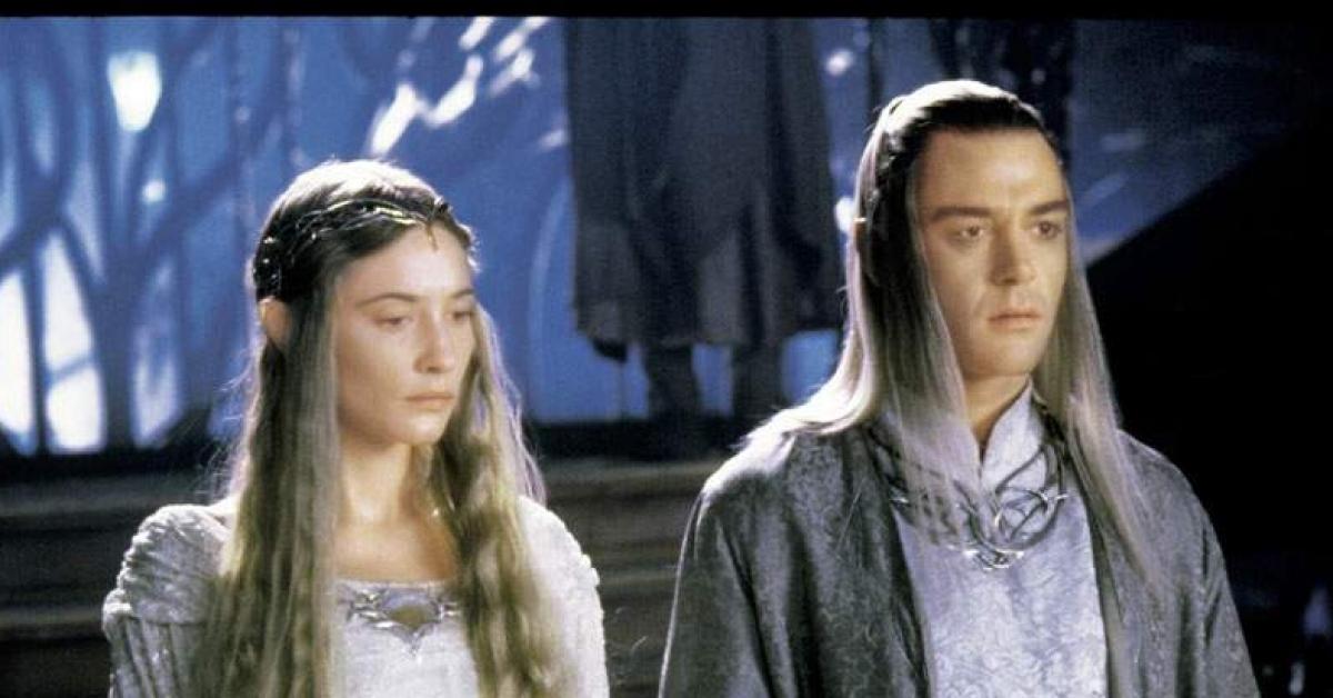 Cate Blanchett and Marton Csokas in The Lord of the Rings: The Fellowship of the Ring (2001)