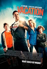 Christina Applegate, Ed Helms, Skyler Gisondo, and Steele Stebbins in Vacation (2015)