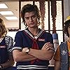 Maya Hawke, Joe Keery, and Gaten Matarazzo in Stranger Things (2016)