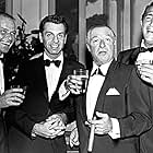 Frank Sinatra, Dean Martin, George Jessel, and Mort Sahl