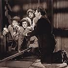 Rags Ragland, Jean Rogers, Ann Rutherford, and Red Skelton in Whistling in Brooklyn (1943)