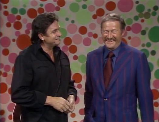 Johnny Cash and Dan Rowan in Rowan & Martin's Laugh-In (1967)