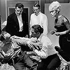 Paul Newman, Edward G. Robinson, Kevin McCarthy, Sergio Fantoni, and Elke Sommer in The Prize (1963)