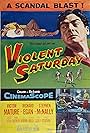 Victor Mature and Virginia Leith in Violent Saturday (1955)
