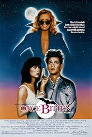 Jim Carrey, Lauren Hutton, and Karen Kopins in Once Bitten (1985)