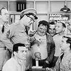 Herbie Faye, Mickey Freeman, Maurice Gosfield, Gerald Hiken, Karl Lukas, Allan Melvin, Billy Sands, and Phil Silvers in The Phil Silvers Show (1955)