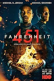 Michael B. Jordan and Michael Shannon in Fahrenheit 451 (2018)