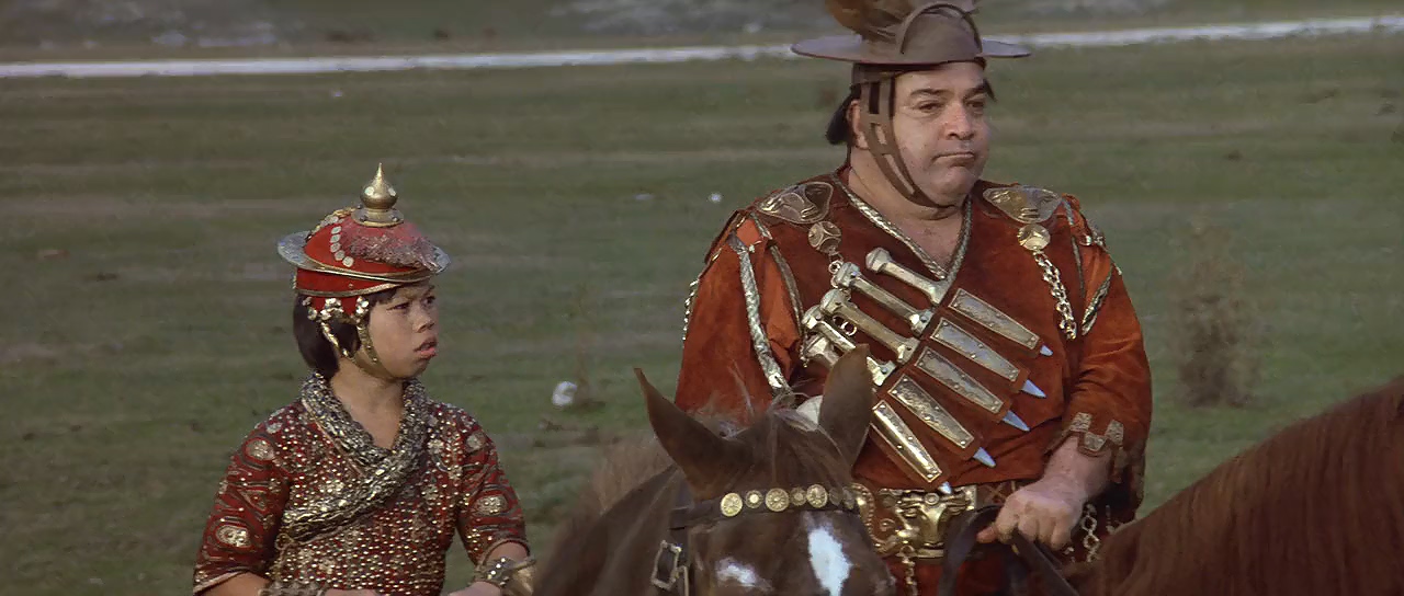 Ernie Reyes Jr. and Paul L. Smith in Red Sonja (1985)