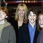 Rupert Grint, Daniel Radcliffe, J.K. Rowling, and Emma Watson