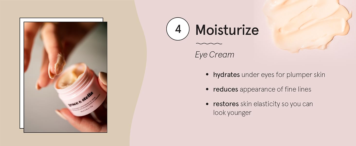 Step 4: Pamper up your under eye skin with our lightweight, vegan eye cream 