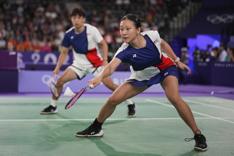 at Porte de la Chapelle Arena during the 2024 Summer Olympics, Saturday, July 27, 2024, in Paris, France.