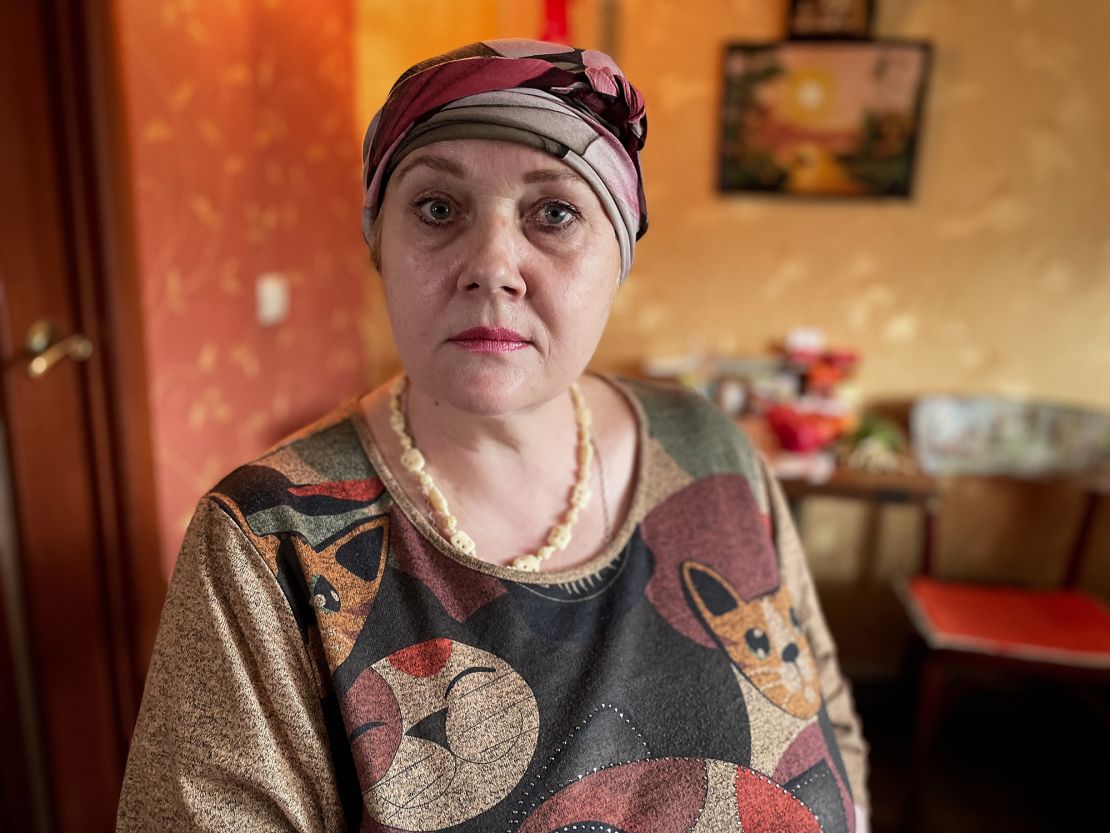 Margarita Kiriukhina was hospitalized for 10 days after she was wounded in a Russian cluster munition attack in Kharkiv. 