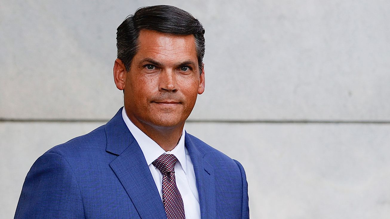 Former Georgia Lt. Gov. Geoff Duncan leaves the Fulton County Courthouse, Aug. 14, 2023, in Atlanta.