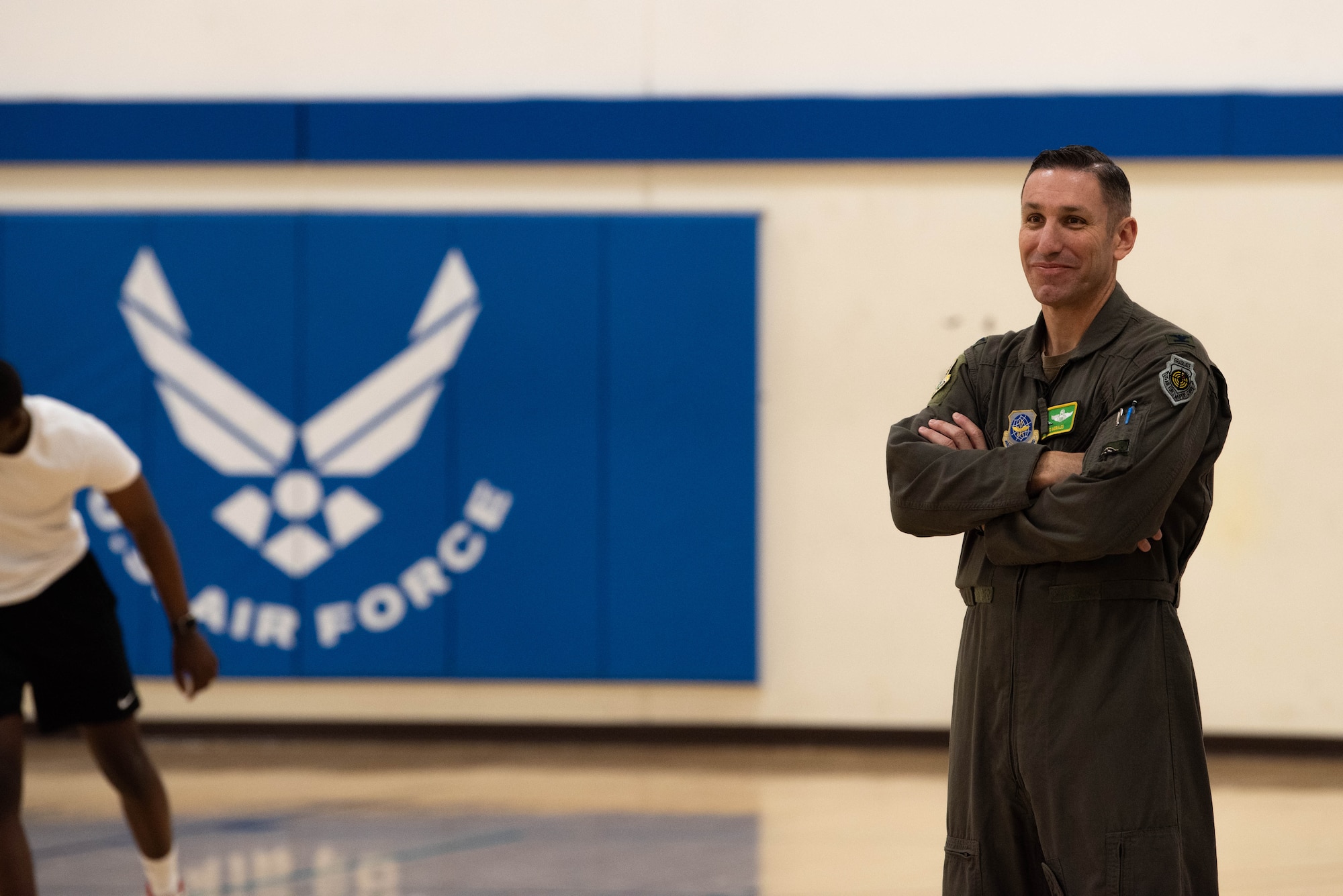 The Sexual Assault Prevention and Response office host an Air Force versus Army basketball tournament at Joint Base Lewis-McChord, Washington, April 18, 2024. SAPR hosted the event to raise awareness and recognize Sexual Assault Awareness and Prevention Month.