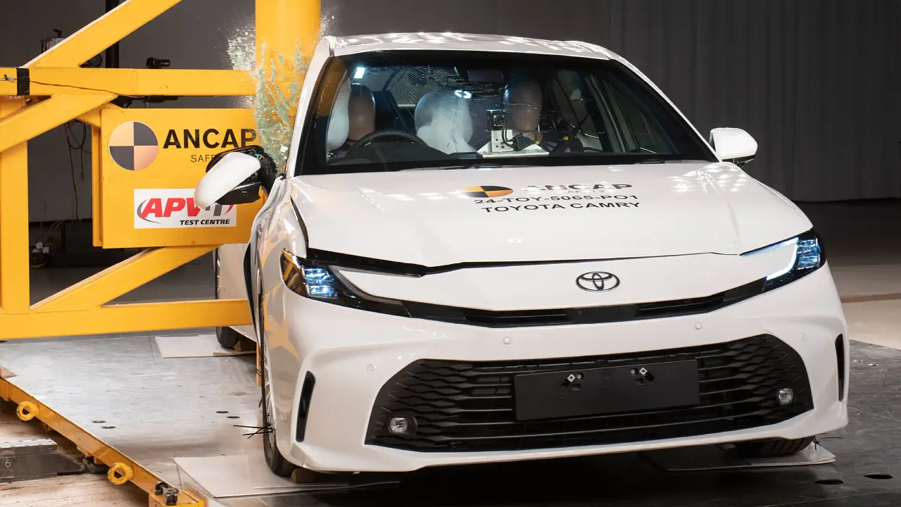 New 2025 Toyota Camry earns five-star ANCAP safety rating with one record score