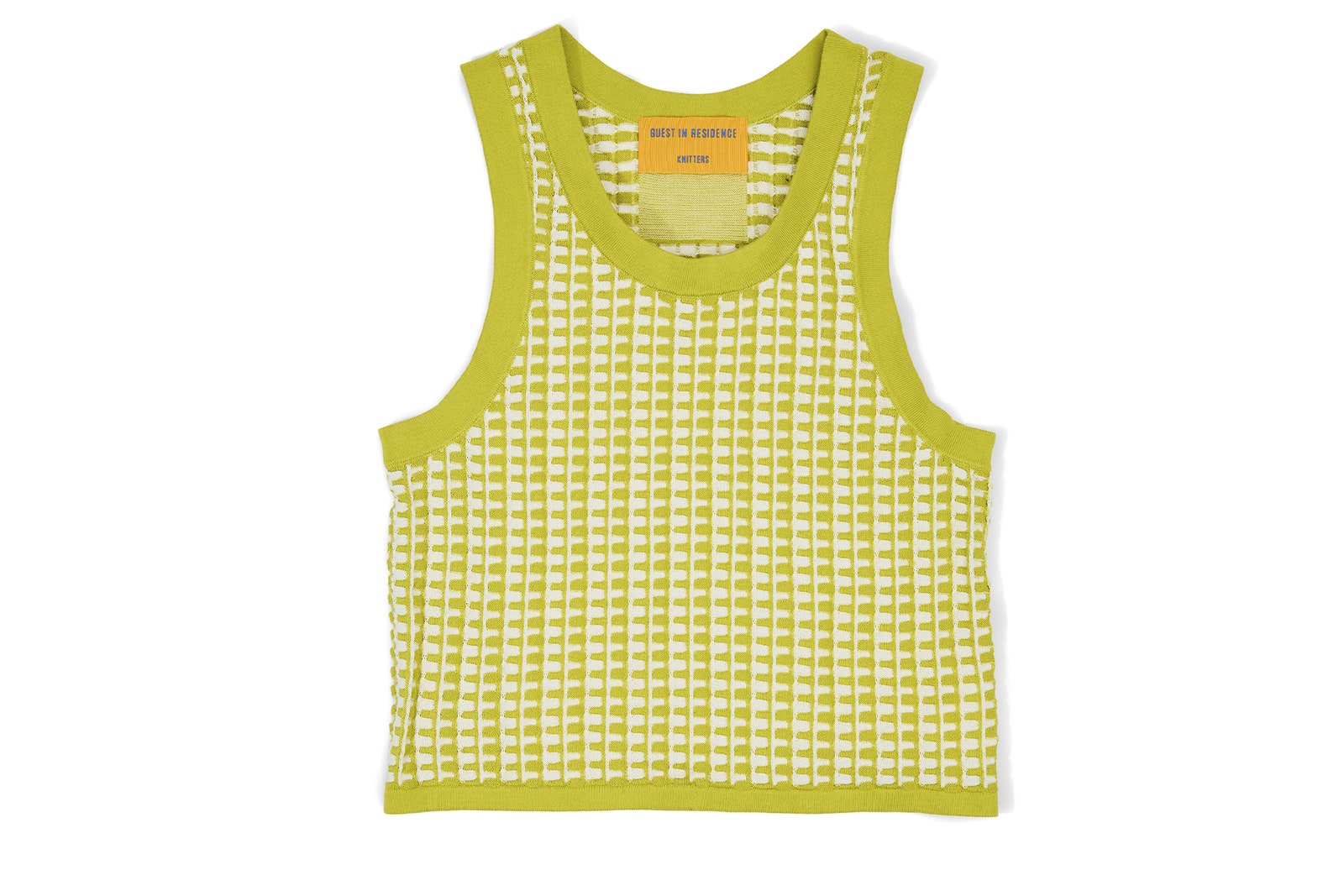 Image may contain Clothing Vest and Tank Top