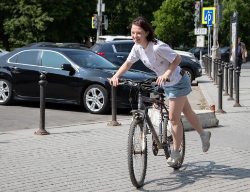 Акция «На работу на велосипеде» проходит в Пскове