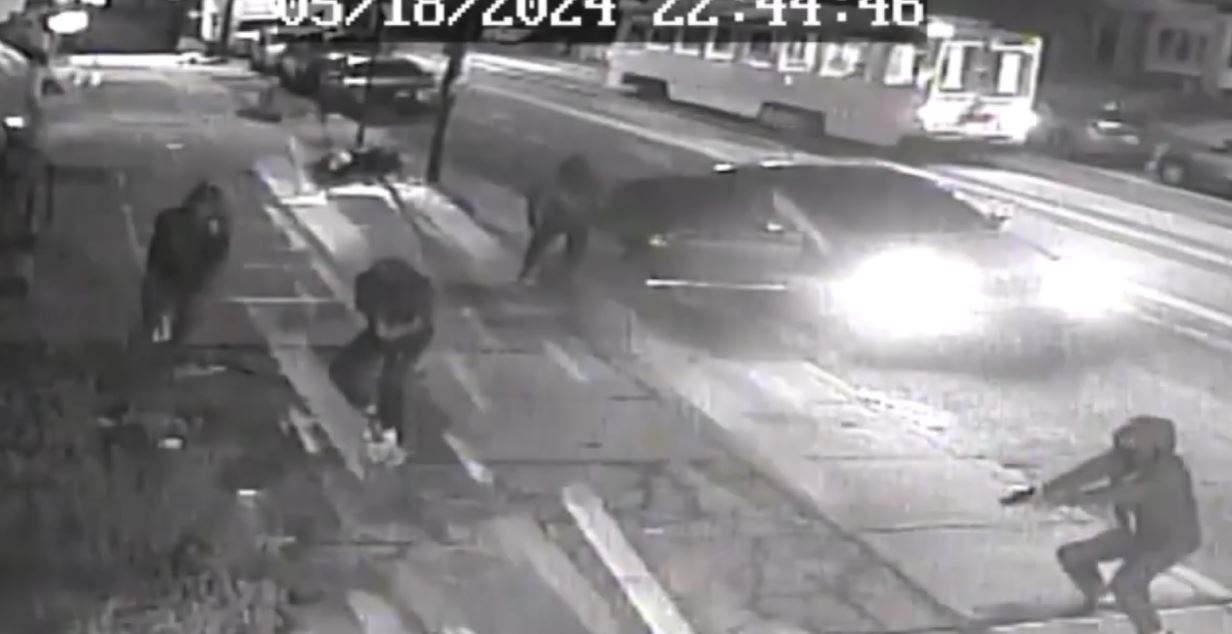 Caught on Cam: 4 gunmen sought in ambush-style slaying outside West Philly restaurant