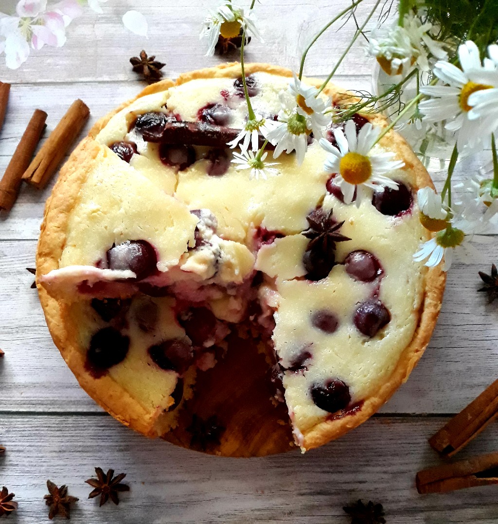 Цветаевский пирог с черешней 🍒🥧