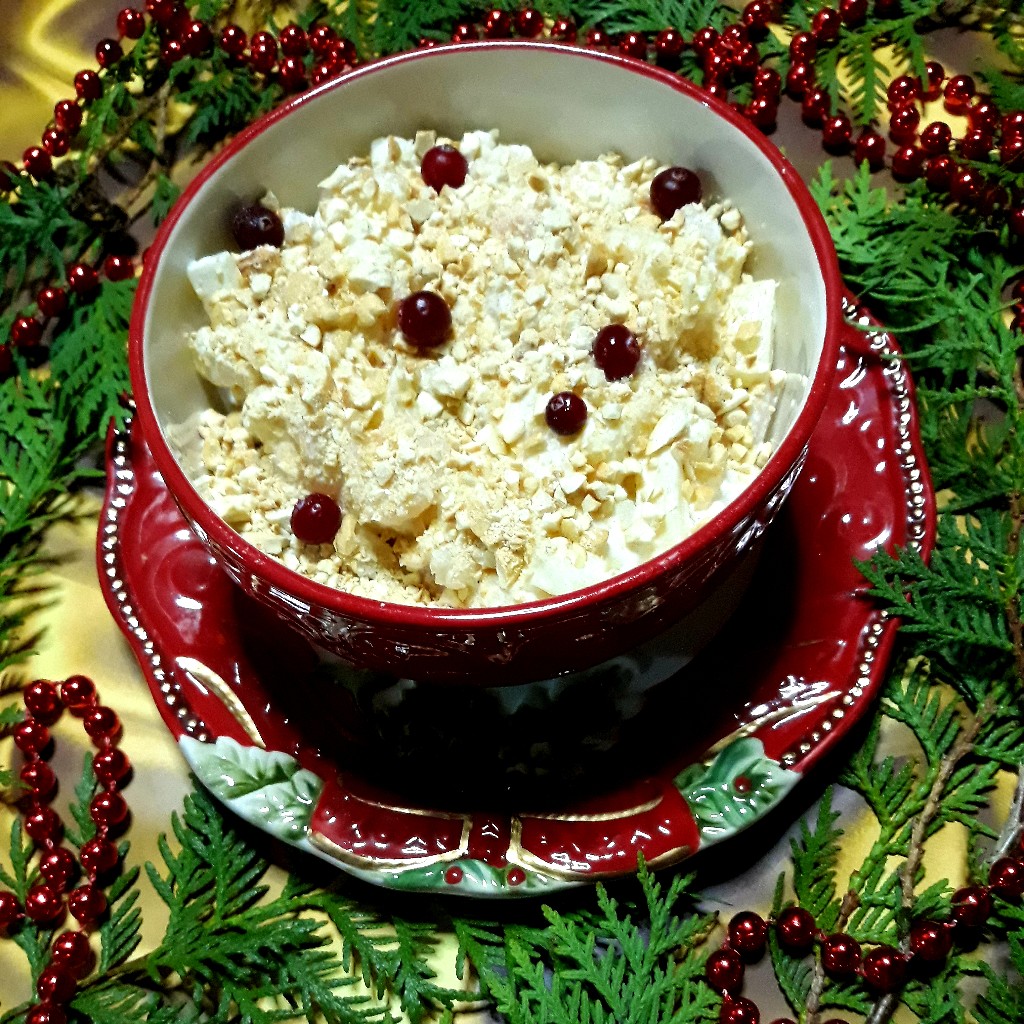 Новогодний салат - с креветками и ананасами 🎄