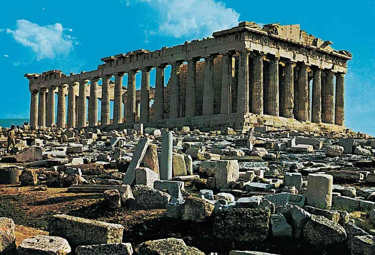 Parthenon (tempelet sett fra nordvest)