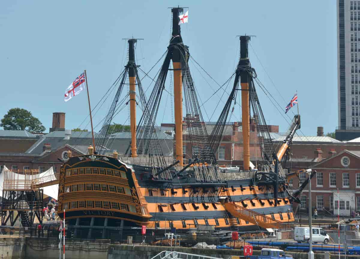 Fotografi av HMS Victory i 2014