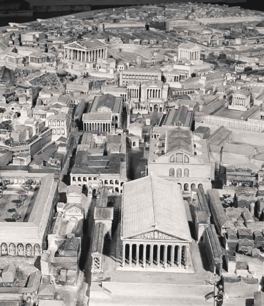 Forum (Forum Romanum) (modell av Roma)